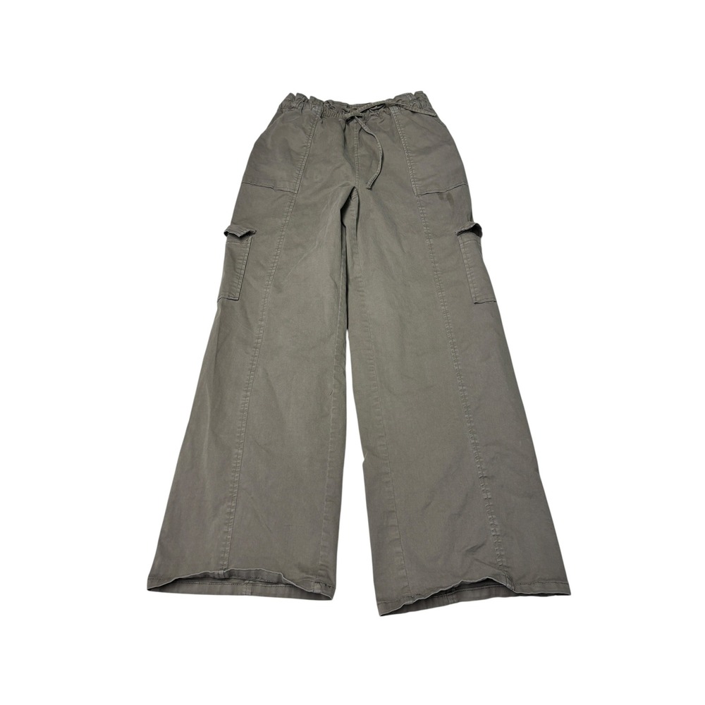 Rails Bodie Cargo Pants Dark Olive Wide Leg Paperbag Waist Womens W28 L29 Medium